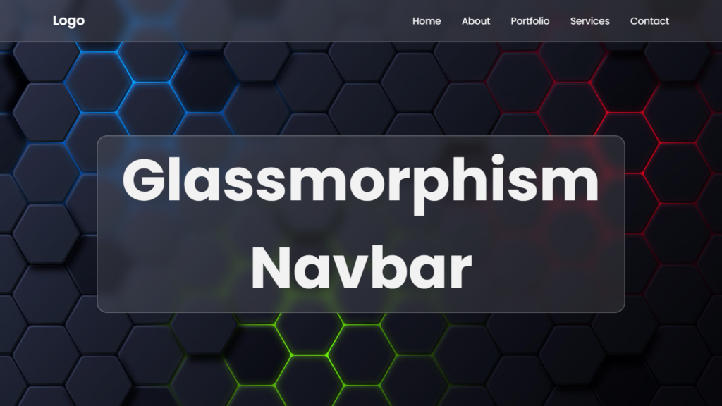 Glass Navbar CSS