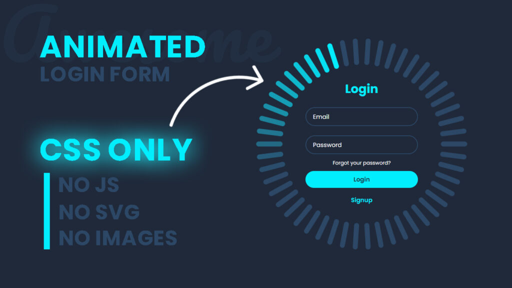 Animated Login Form in HTML and CSS Only