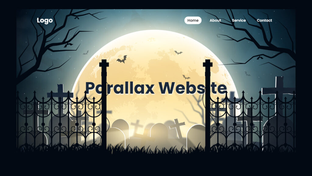Parallax Scrolling Website in HTML CSS and Javascript