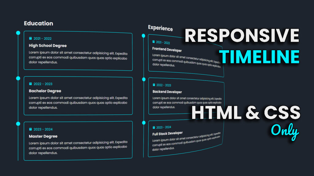 Timeline Design Using HTML And CSS